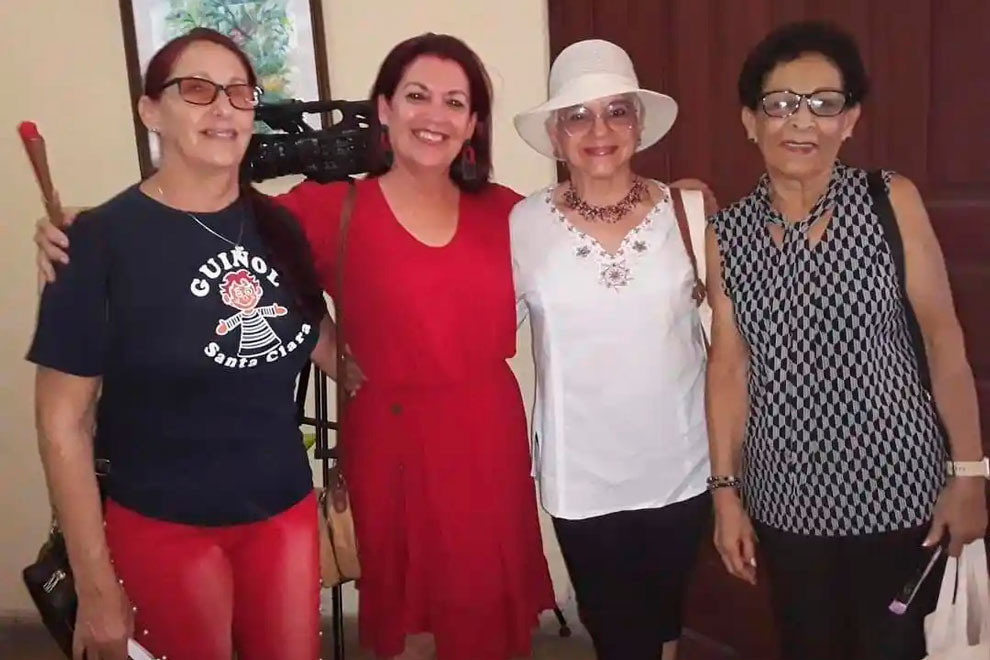 De izquierda a derecha, Dania García, Odelí Alonso, Carmen Sotolongo y Mayra Luján.