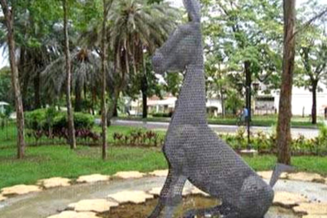 Escultura del burro Perico, en Santa Clara.