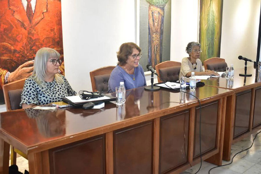 Encuentro de la presidencia de la Uneac.