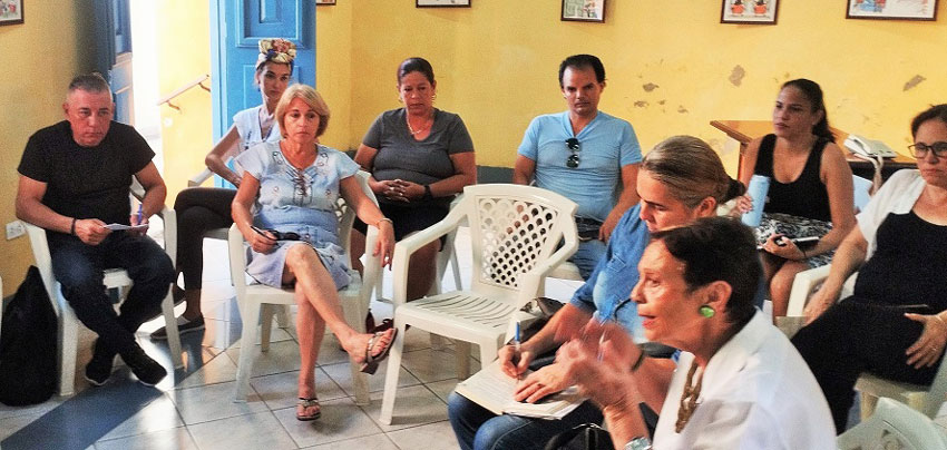 Encuentro del colectivo del Centro Provincial de Patrimonio Cultural de Villa Clara.