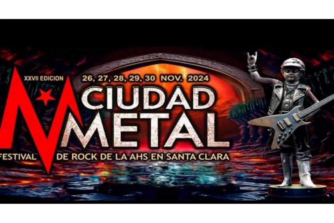 Cartel del Festival de Rock Ciudad Metal.