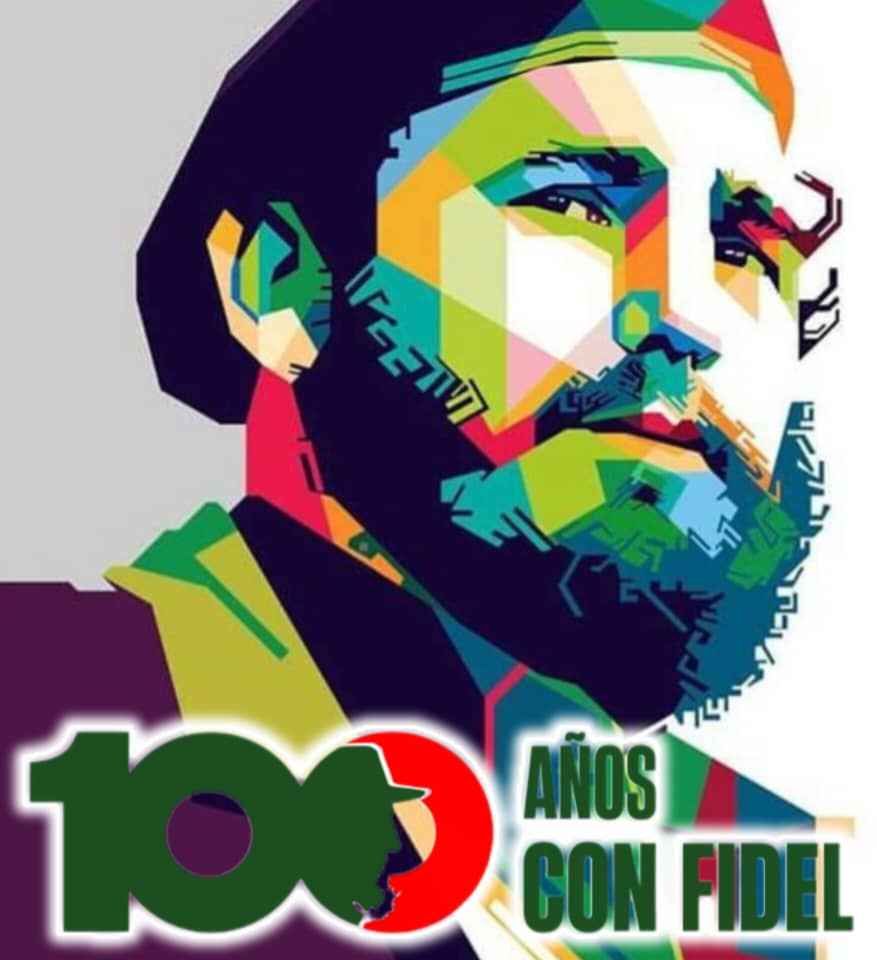 Cartel conmemorativo por el centenario de Fidel Castro Ruz.