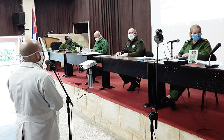 Reunión del Consejo de Defensa Provincial de Villa Clara.