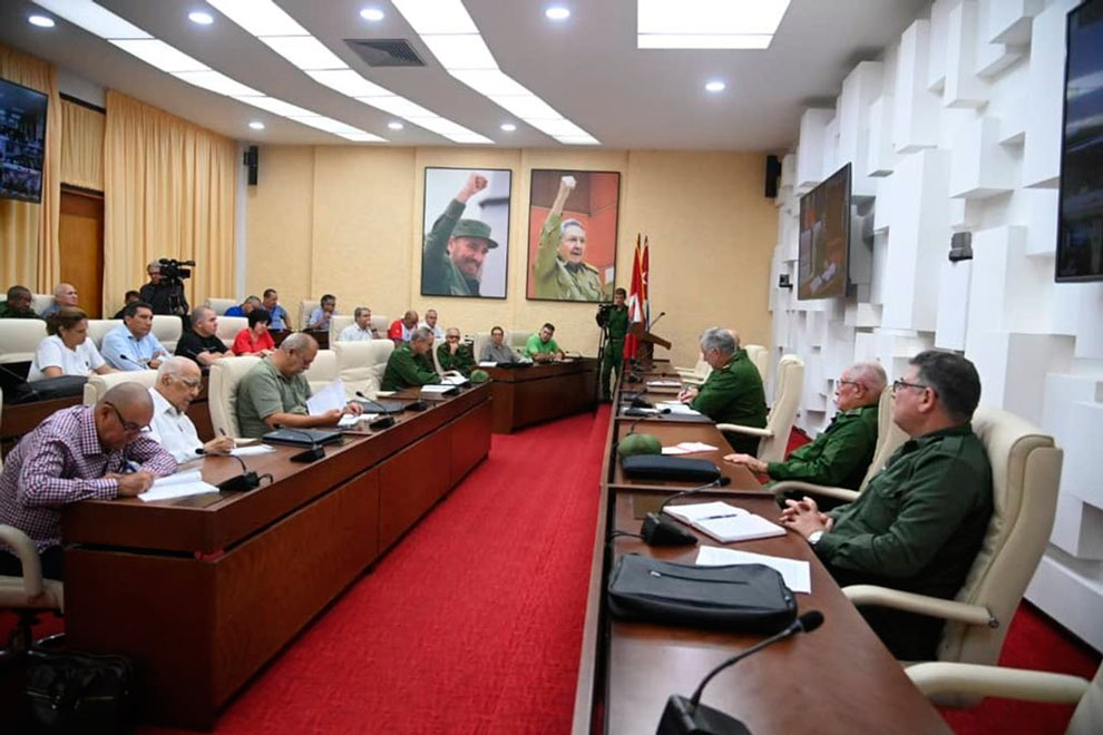 Reunión del Consejo de Defensa Nacional.