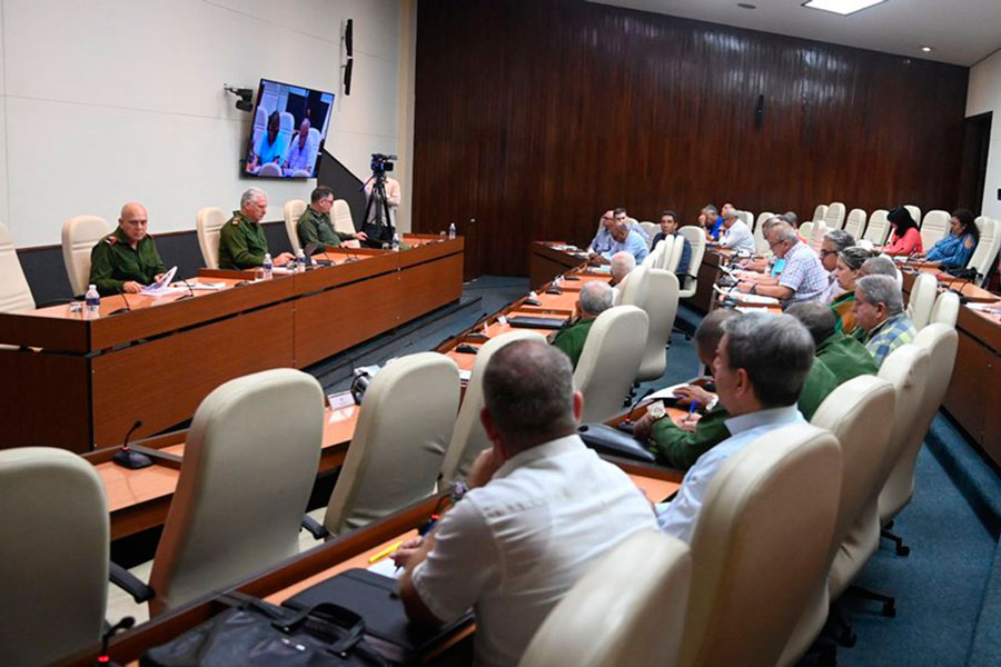 Reunión del Consejo de Defensa Nacional.