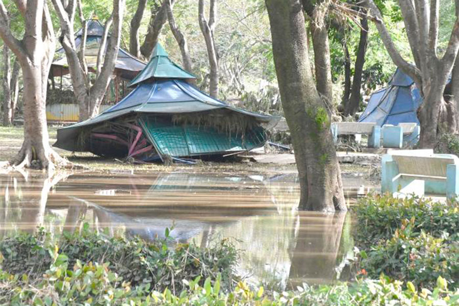 Vegas del río Bayamo, centro recreativo de Granma, afectado por el huracán Melissa.