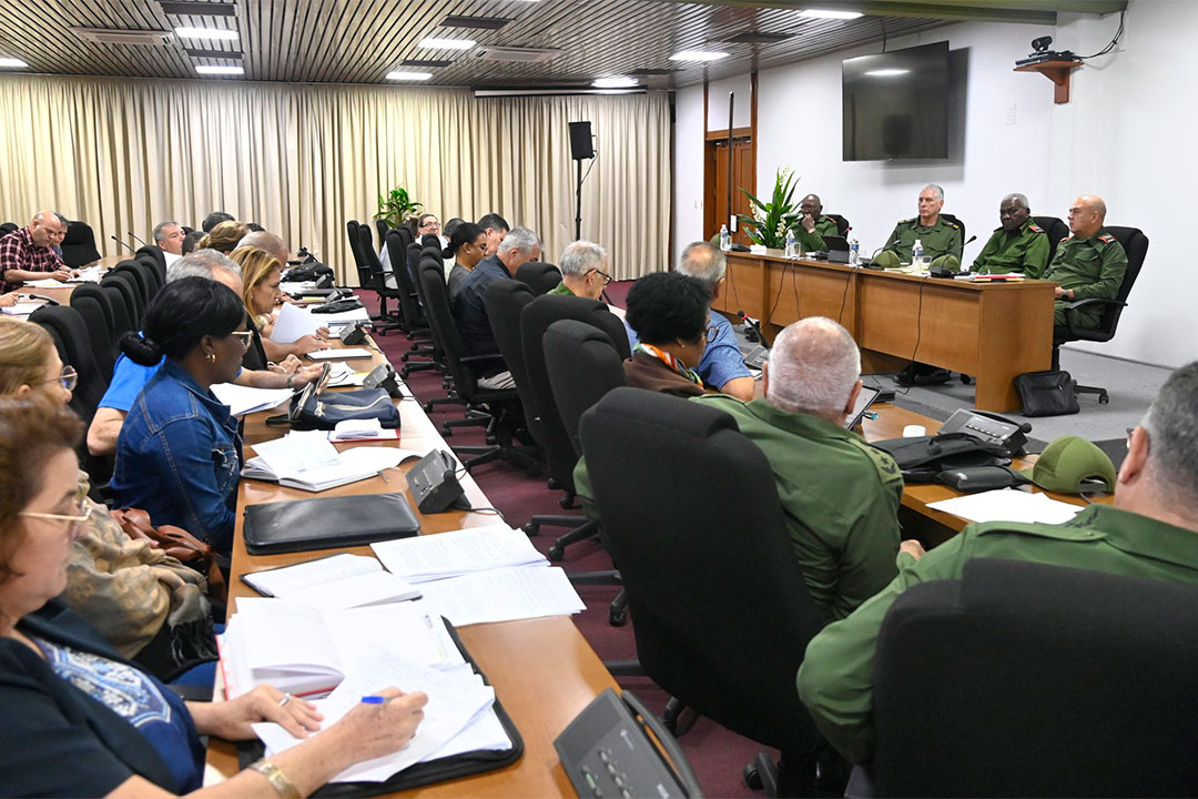 Reunión del Consejo de Defensa Nacional.