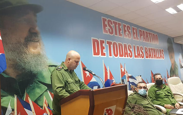 Osnay Miguel Colina Rodríguez, presidente del Consejo de Defensa Provincial de Villa Clara. 