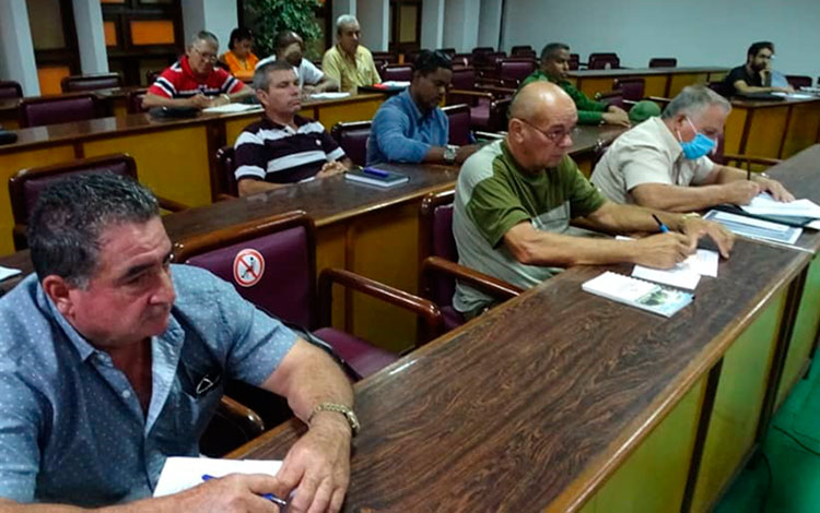 Reunión del Consejo de Defensa Provincial de Villa Clara.