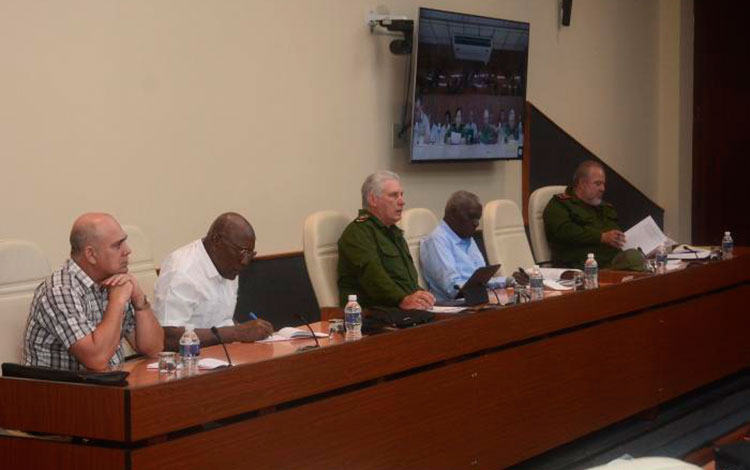 Reunión de chequeo de la recuperación en el occidente de Cuba, afectado por el huracán Ian.