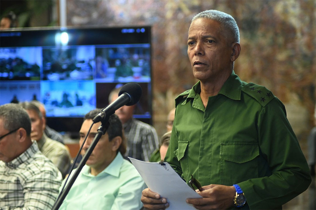 Luis Ángel Macareño, segundo jefe del Estado Mayor de la Defensa Civil.
