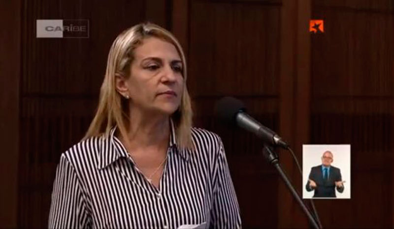 Tania Margarita Cruz, viceministra primera de Salud Pública.