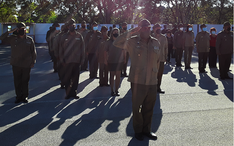 Acto por el aniversario 65 de las FAR en la Región Militar Villa Clara.