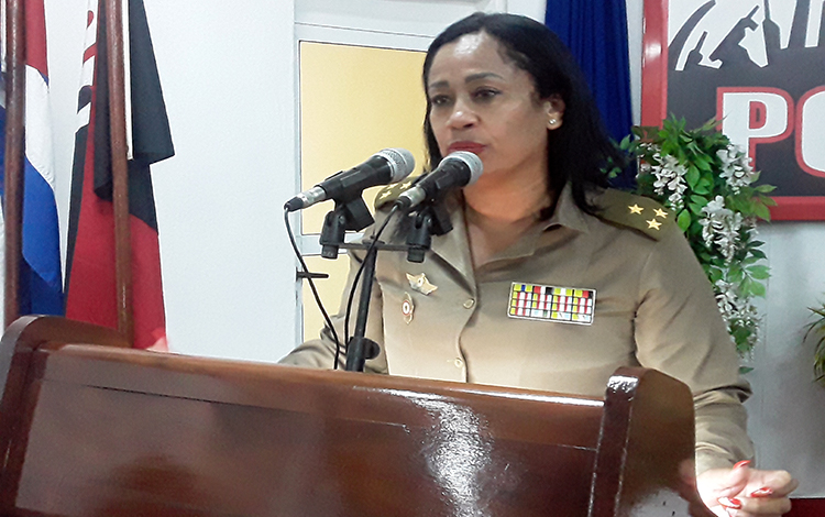 Coronel Lisett Brown Castellanos, jefa del Organismo Polí­tico de la Región Militar Matanzas.