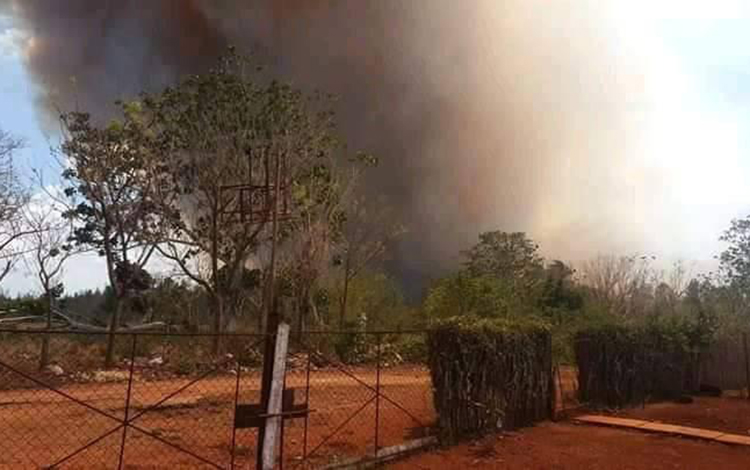 Incendio, Motembo, Corralillo