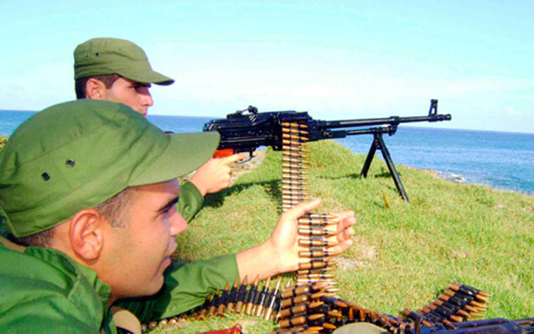 Guardafronteras cubanos.