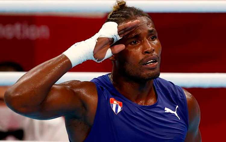 Julio César la Cruz, campeón cubano en los 91 kg del boxeo de Tokio 2020.