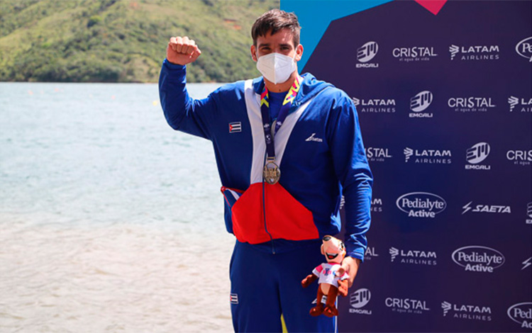 Reinier Carrera, plata en el K1-1000 de los Primeros Juegos Panamericanos Juniors.