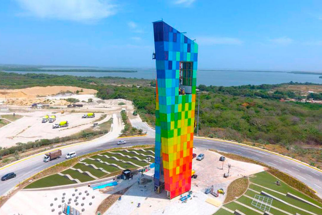 Ventana al mundo, monumento de Barranquilla.