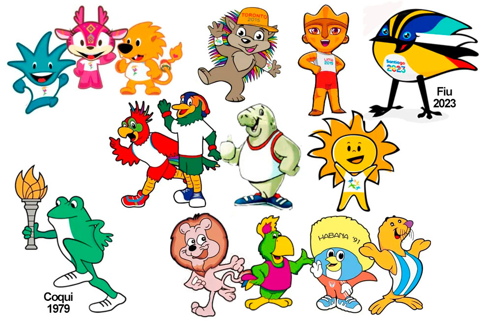 Mascotas de Juegos Panamericanos.