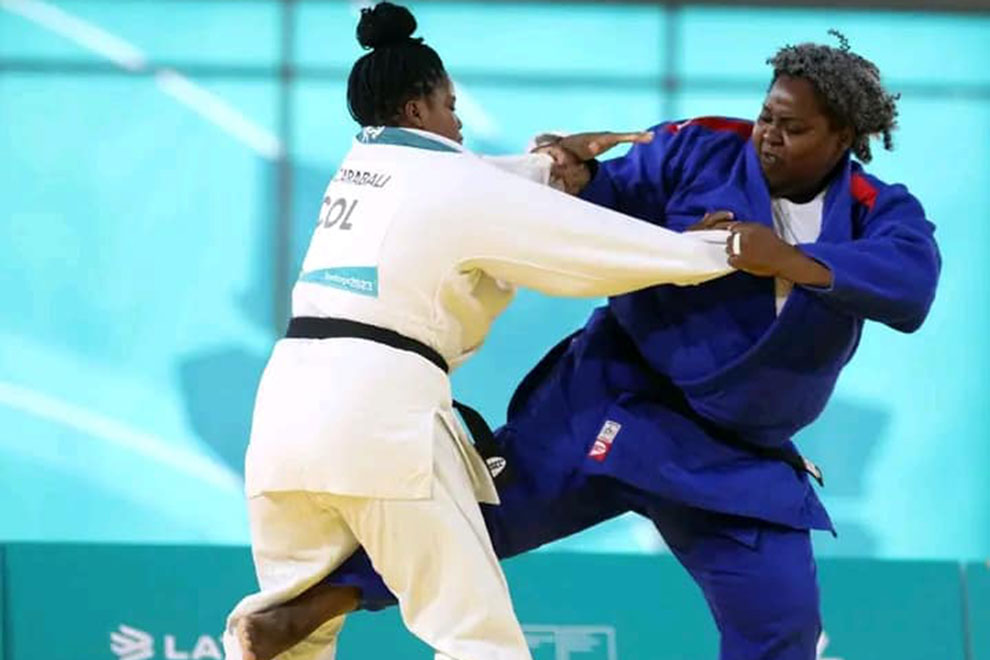 Idalis Ortiz derrota a la colombiana Brigitte Carabalí en los + 78 kg del judo de los XIX Juegos Panamericanos.