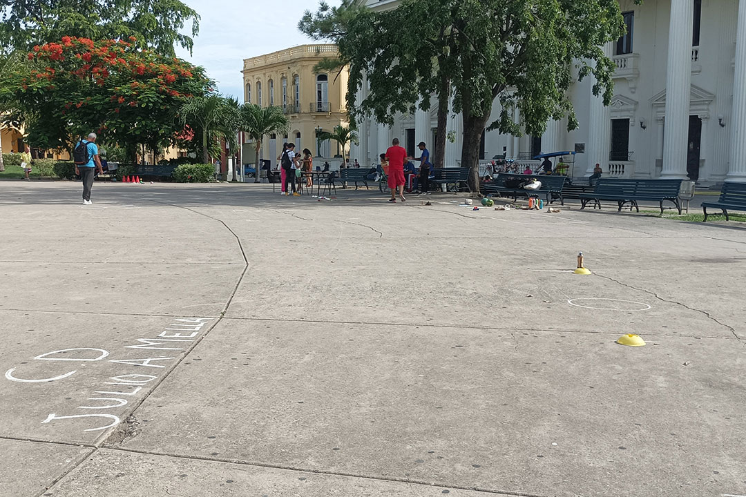 Áreas de juego en el parque Vidal.