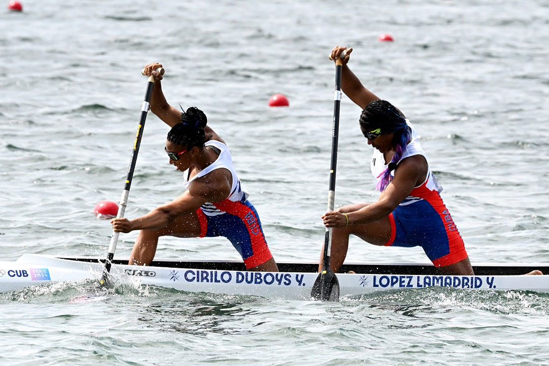 Yarisleidis Cirilo yYisnoly López, dupla cubana de C2 a 500 metros.