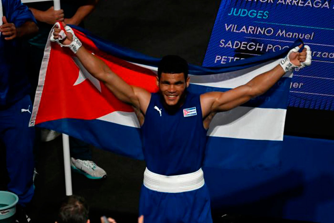 Erislandy Álvarez, campeón olímpico de boxeo.