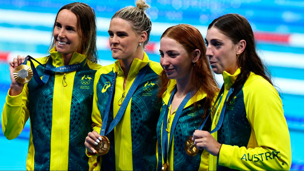 Relevo 4x100 libre de Australia, oro olímpico.