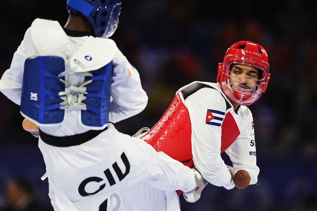 Michel Ernesto Suárez, cuba de taekwondo, 70 kg, categoría K44.