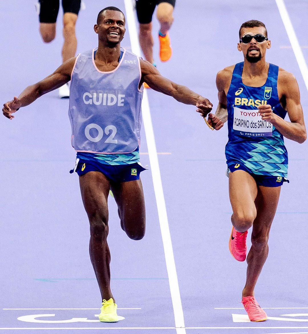 Julio César Agripino, récord mundial en los 5000 m, categoría T11.