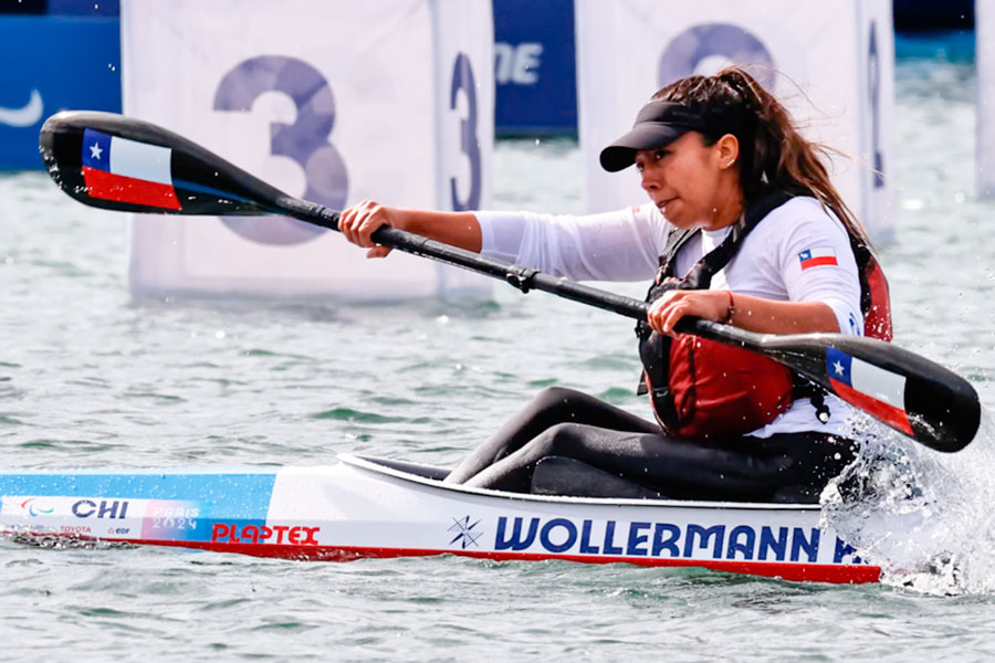 Katherinne Wollermann, remera chilena ganadora de dos medallas de oro.