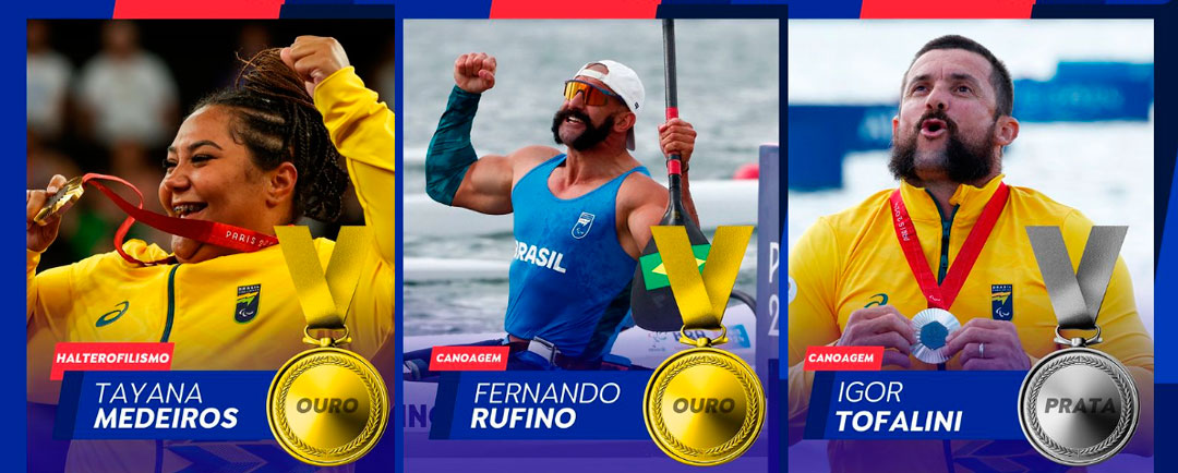 Últimos medallistas de Brasil en los Juegos Paralímpicos.