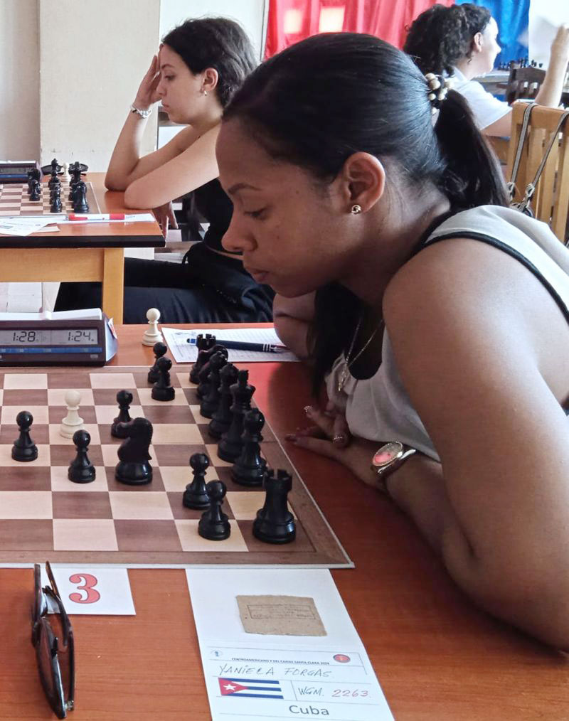 Yaniela Forgas, campeona del Centroamericano Femenino de Ajedrez.