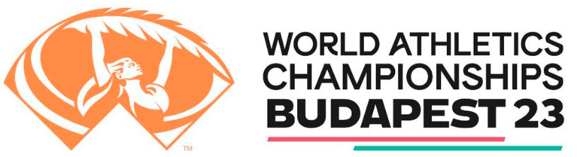 Logo del Mundial de Atletismo Budapest 2023.