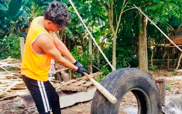 Atleta Cristian Rodríguez se prepara para reinicio de las competencias en el béisbol cubano. 