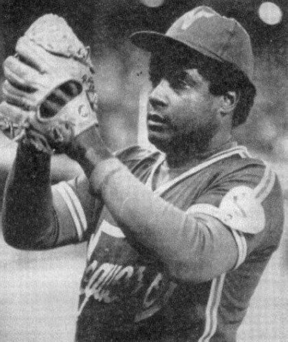 Rogelio Garcí­a, pitcher cubano de Pinar del Rí­o.