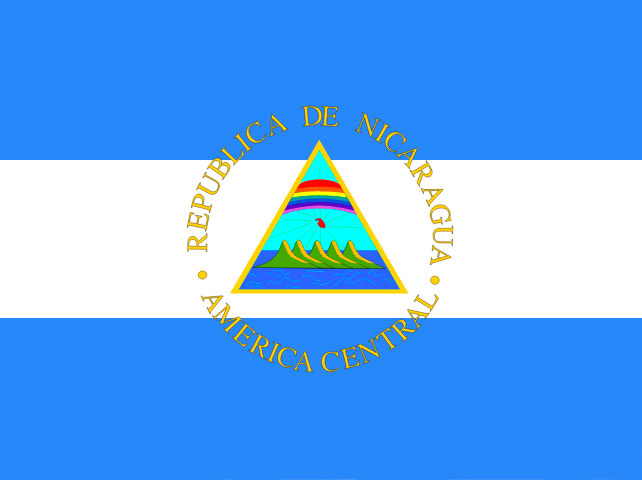 Bandera de Nicaragua.