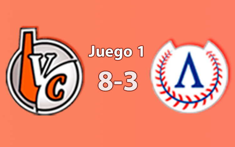 Resultado final del primer juego entre Villa Clara y Artemisa, el 19 de febrero de 2022.