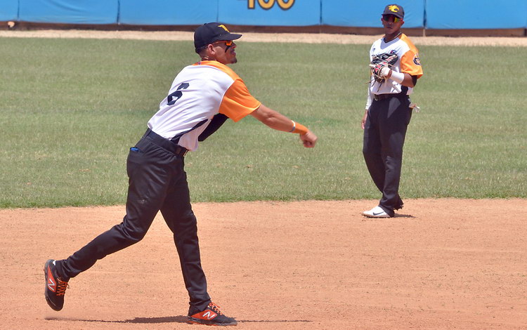 Cristian Rodrí­guez, pelotero del equipo Villa Clara.