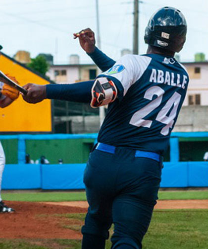 Franklin Aballe, pelotero de Holguí­n.