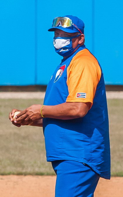 Elier Sánchez, mánager del equipo Sancti Spíritus. Elier Sánchez, mánager del equipo Sancti Spíritus.