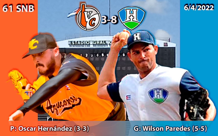 Wilson Paredes (ganador) y Oscar Hernández (perdedor), abridores del cuarto juego entre Holguí­n y Villa Clara.