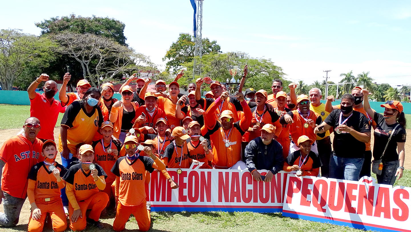 Santa Clara, equipo campeón de las Pequeñas Ligas de béisbol en Cuba.