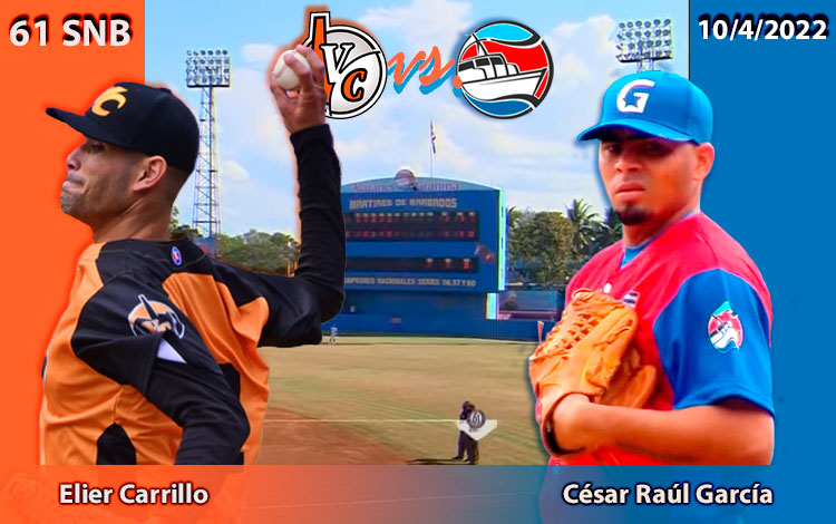 Elier Carrillo y César Garcí­a, abridores por Villa Clara y Granma del quinto juego en la 61 SNB.