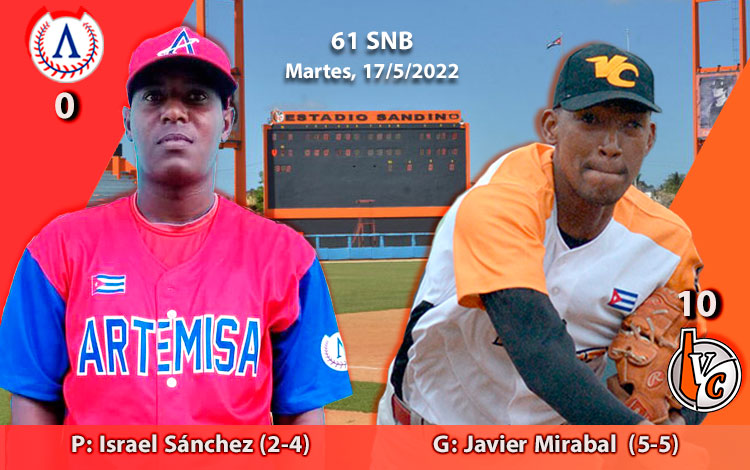 Abridores del tercer juego entre Artemisa y Villa Clara.