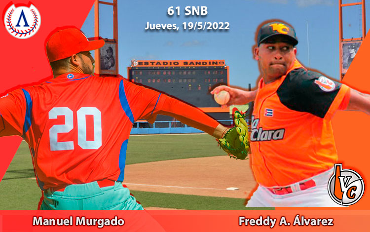 Freddy Asiel ílvarez y Manuel Murgado, abridores del quinto juego entre Villa Clara y Artemisa.