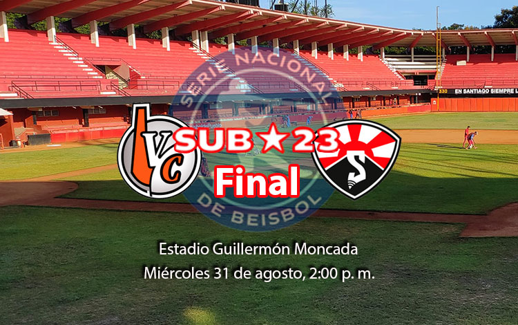 Anuncio del primer juego del play off final de la Serie Sub-23.