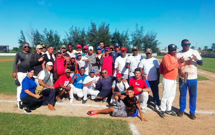 Equipo del central Héctor Rodrí­guez, de Sagua la Grande, campeón de la LIga Azucarera.