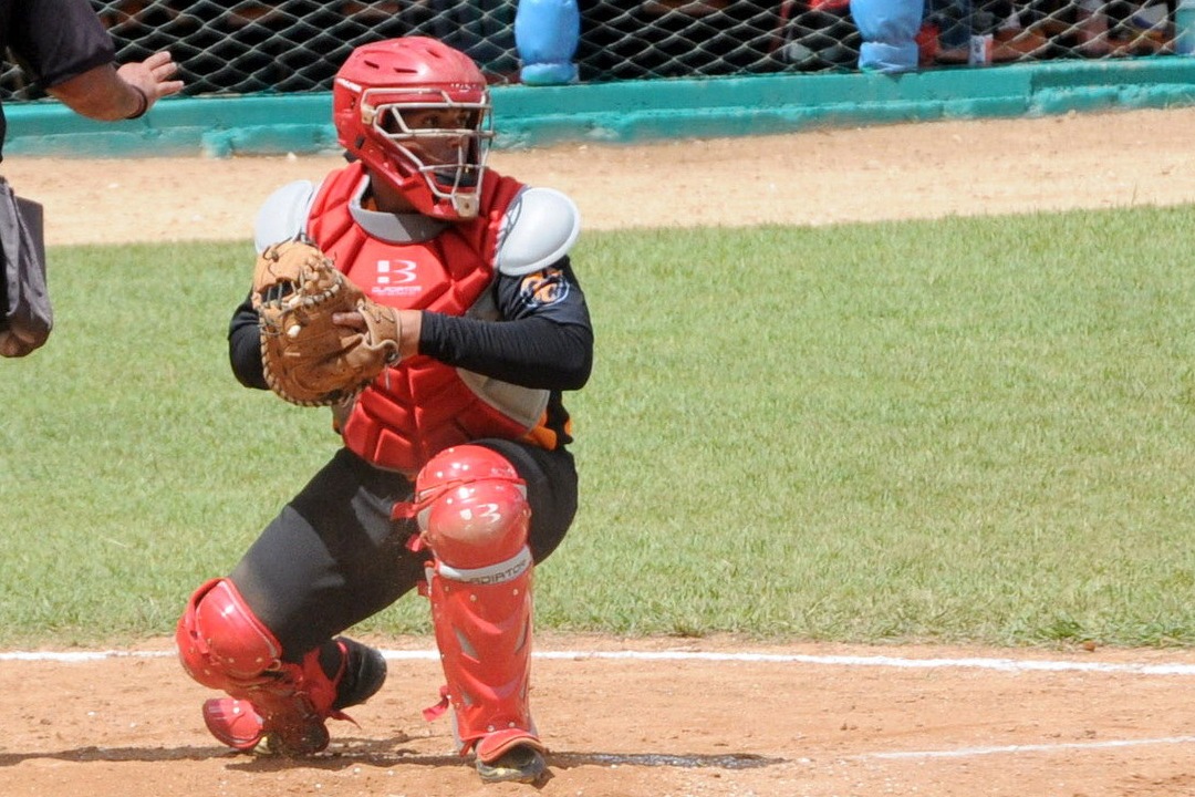 Leonardo Montero, receptor del equipo Villa Clara.